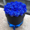 синие розы в коробке