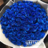 купить 101 розу синие